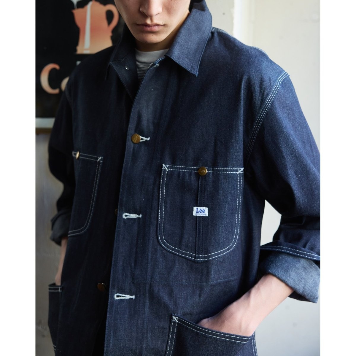 LACOSTE インディゴ ピケ カバーオール LACOSTE インディゴ ピケ カバーオール ラコステ LACOSTE