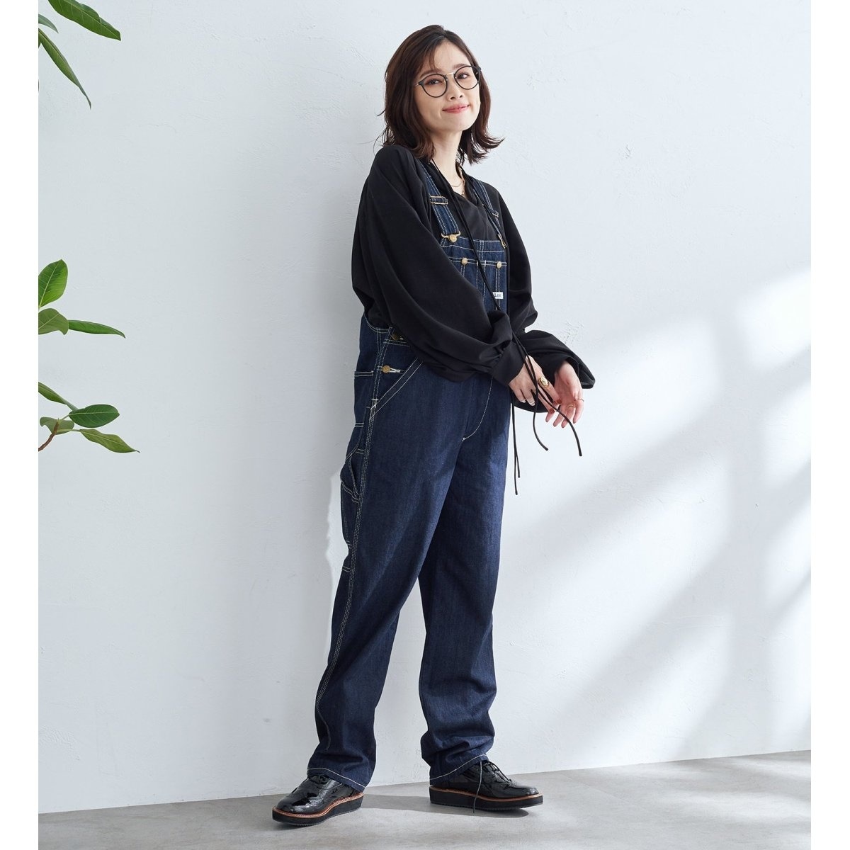 美品 Lee デニム サロペット オーバーオール スカート ジャンパースカート Lee ジャンパースカート Lee/リー 「80-120cm」本格デニム