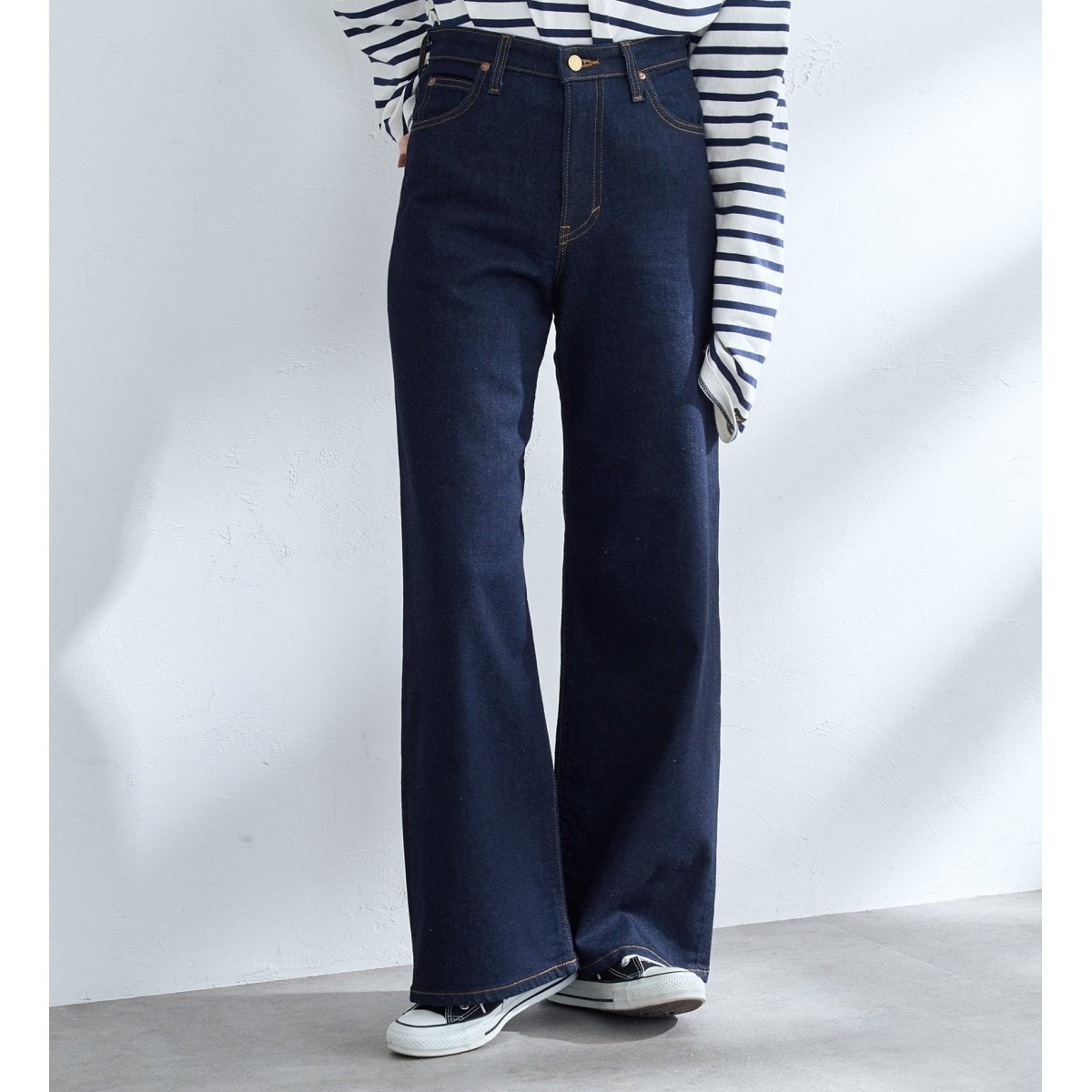 [�}���C]�y�V�F�zSTANDARD WARDROBE LASTIC �X�g���b�` WIDE/���[�iLee�j �C���f�B�S�u���[