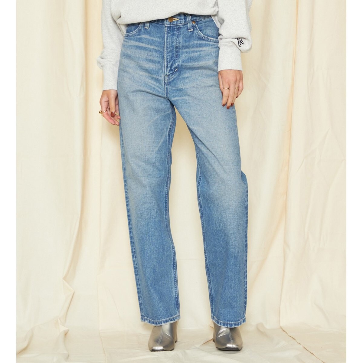 LEE ストレートデニム Lee スリムストレートパンツ ジーンズ X-LINE ZIP NARROW ジップ