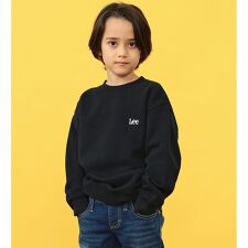 【110-150cm】【親子リンク】キッズ Leeロゴバックプリントスウェット