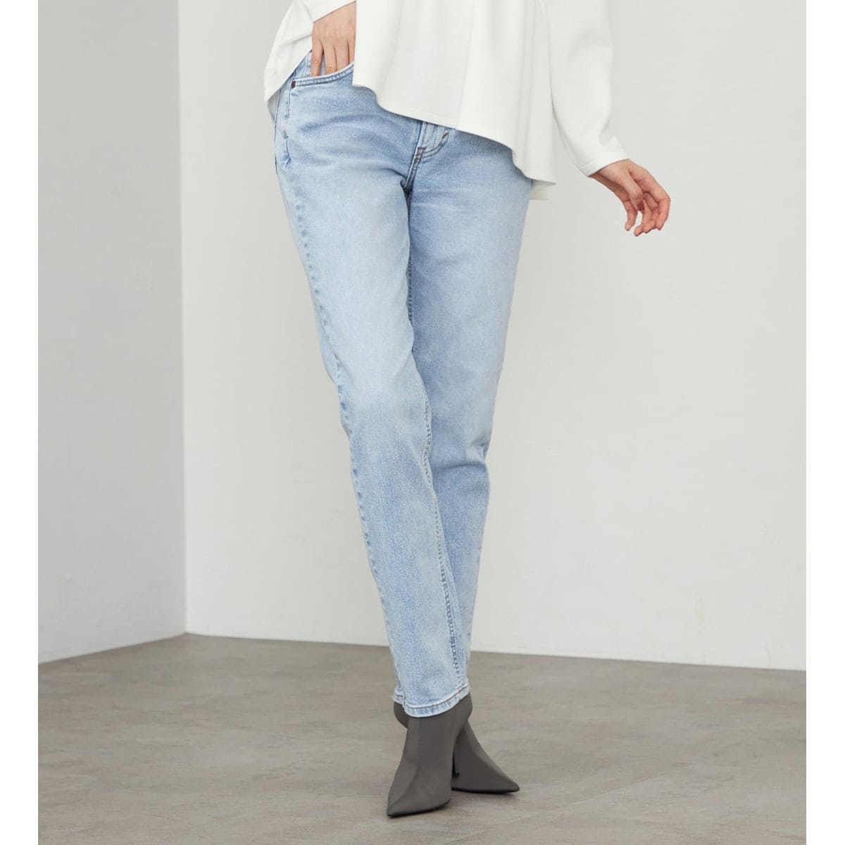 [�}���C]STANDARD WARDROBE LASTIC�y�X�g���b�`�f�j���z�e�[�p�[�h�p���c/���[�iLee�j �W�F�u���[