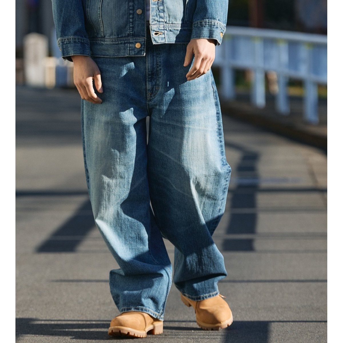 NEW】SUPERSIZED ビッグシルエットライダースデニムパンツ