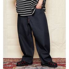 SUPERSIZED ビッグシルエットカウボーイデニムパンツ セットアップ可