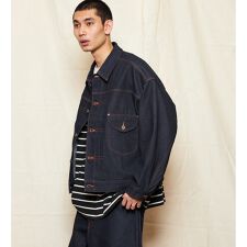 SUPERSIZED ビッグシルエットカウボーイデニムジャケット セットアップ可