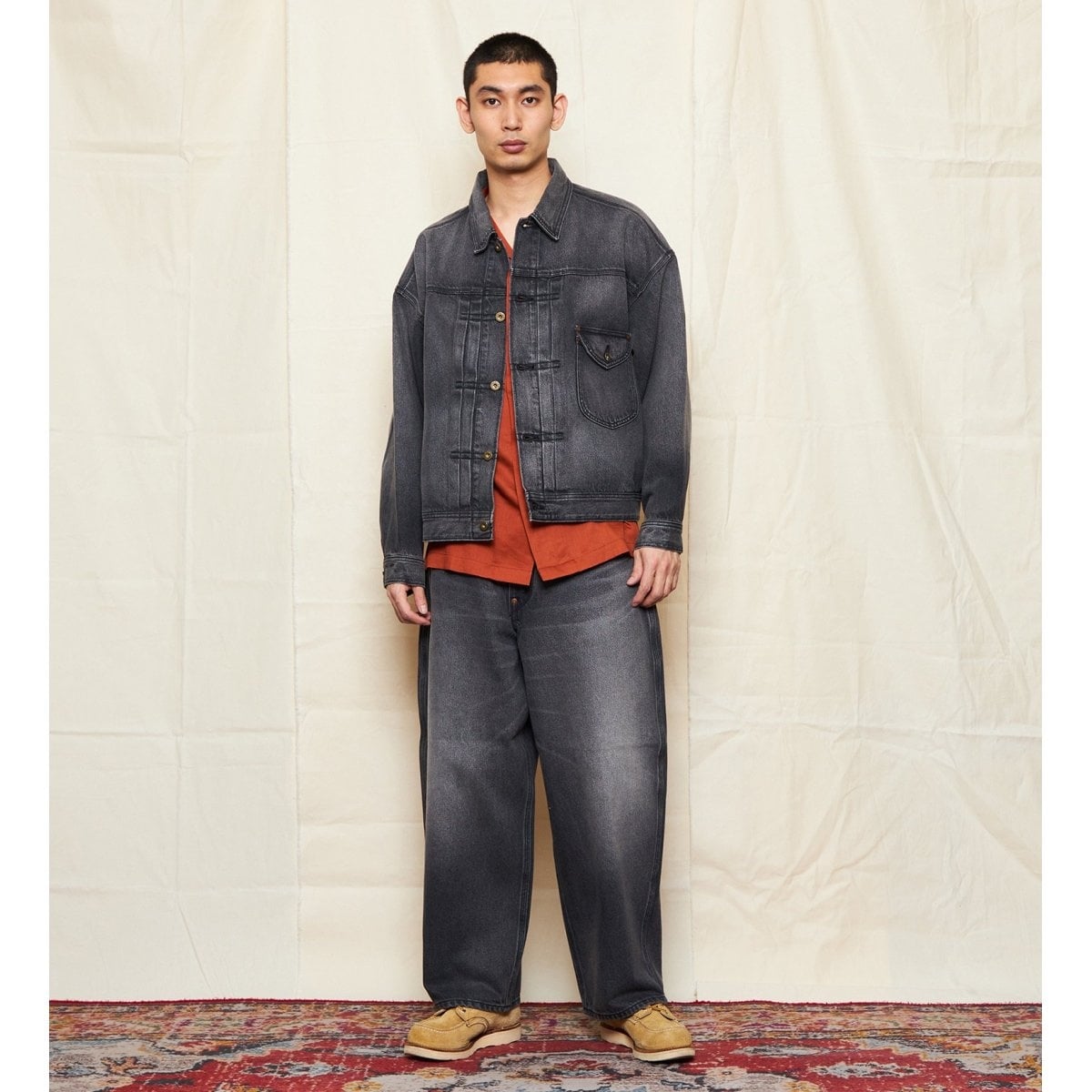 SUPERSIZED ビッグシルエットカウボーイデニムジャケット セットアップ