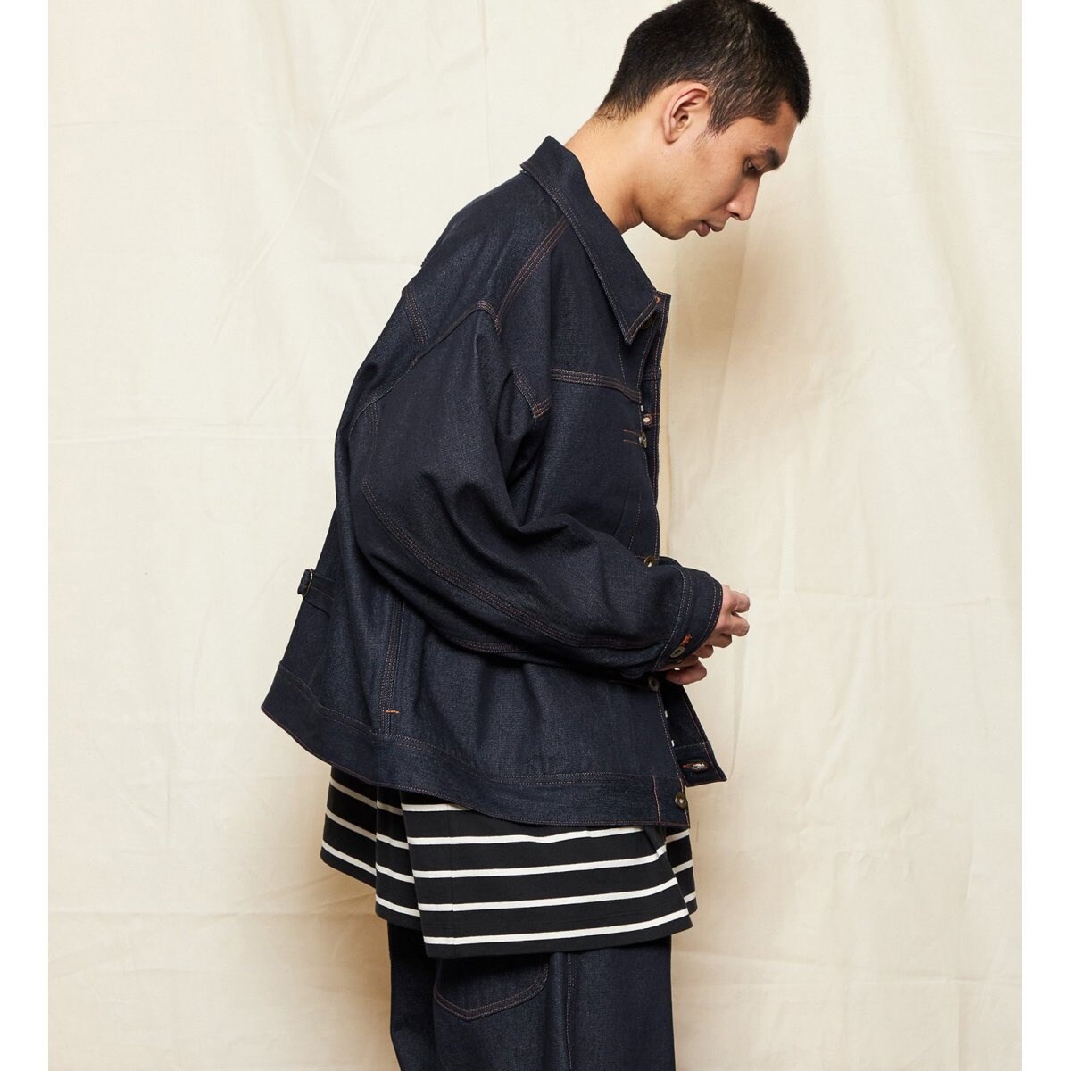 SUPERSIZED ビッグシルエットカウボーイデニムジャケット セットアップ