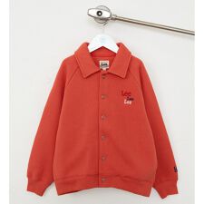 【110-150cm】キッズ スウェットカーディガン スナップボタン/裏起毛