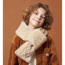 リー(Lee)のケーブルニットマフラー 裏側ファーで暖か