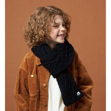 リー(Lee)のケーブルニットマフラー 裏側ファーで暖か