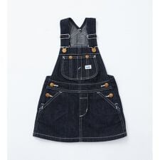 リー(Lee)の【110-160cm】キッズ オーバーオールスカート 高品質綿100％