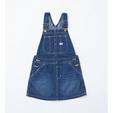 リー(Lee)の【110-160cm】キッズ オーバーオールスカート 高品質綿100％