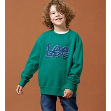 リー(Lee)の【110-150cm】キッズ デニムロゴパッチスウェット