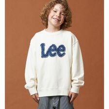 リー(Lee)の【110-150cm】キッズ デニムロゴパッチスウェット