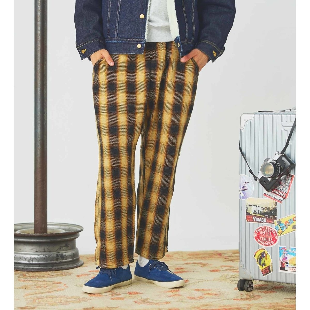 Lee FLeasy ナロー チノパンツ べージュ フリーサイズ