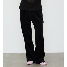 【秋冬】レディ?ス ペインターワイドコーデュロイパンツ DUNGAREES