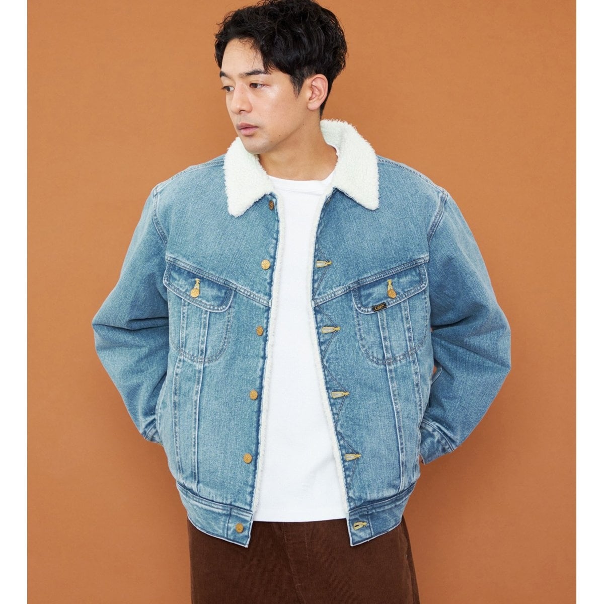 花*火様 Lee デニムジャケット コーデュロイ襟　ストームライダー 花*火様 Lee デニムジャケット コーデュロイ襟 ストームライダー