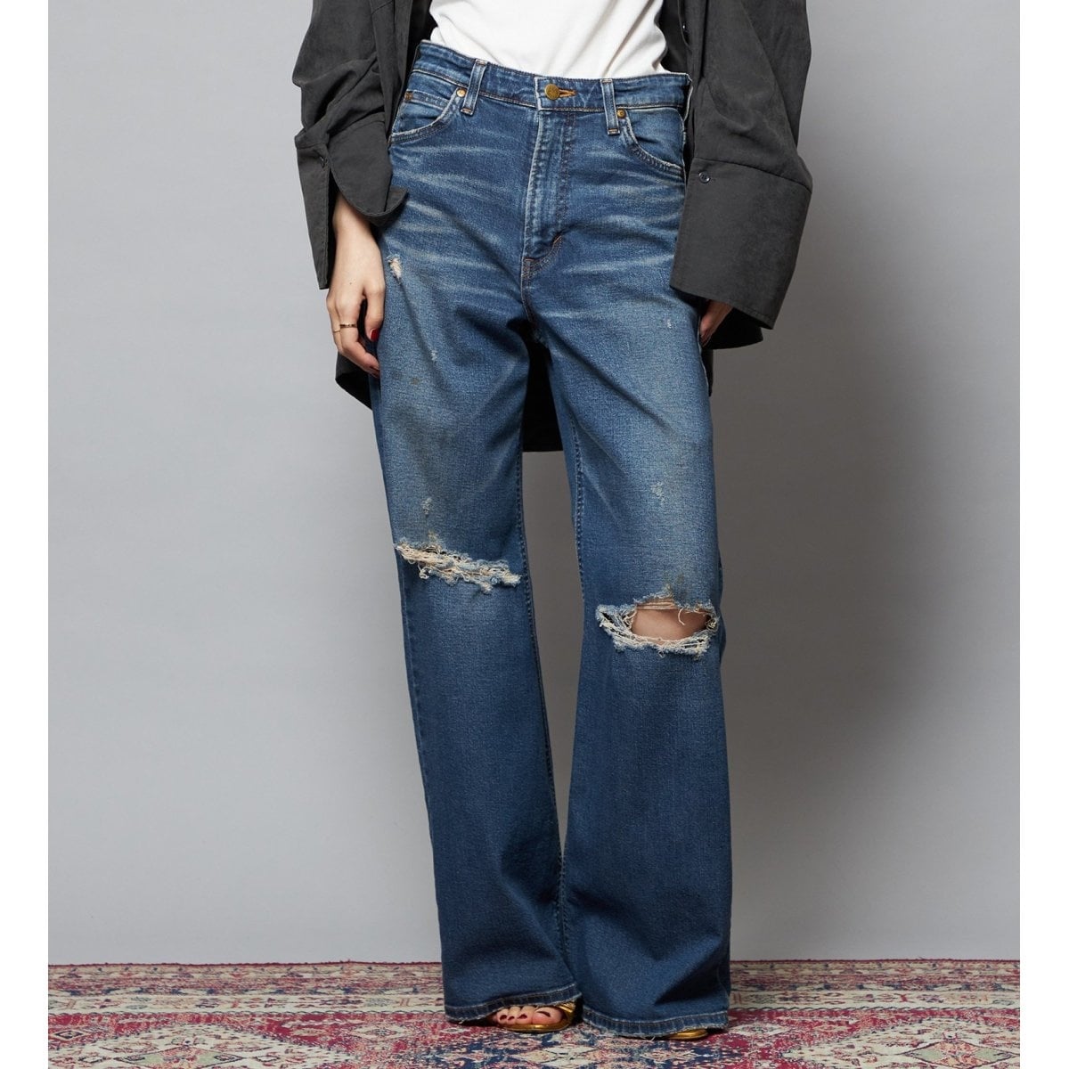 [�}���C]�ySPECIAL EDITION�zSTANDARD WARDROBE ���C�h�f�j���p���c�y�X�g���b�`/���[�iLee�j ���F�u���[