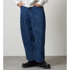 SUPERSIZED ビッグシルエットカウボーイデニムパンツ/ギャラクティックウォッシュ セットアッ