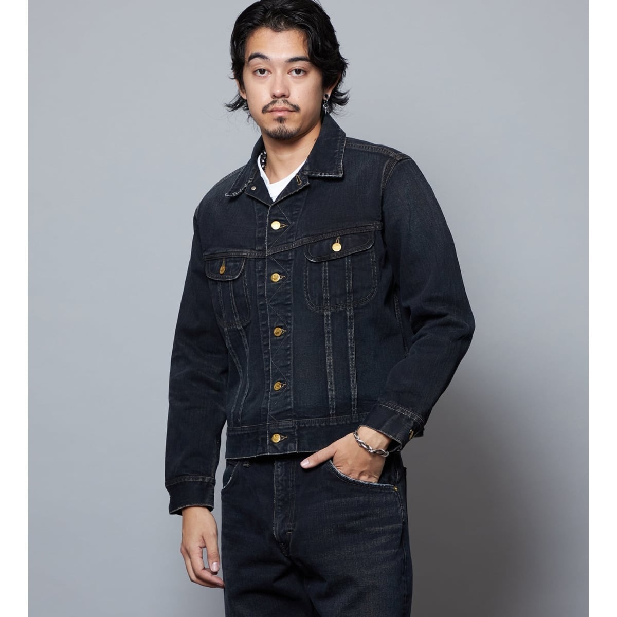 AMERICAN RIDERS 101Jデニムジャケット【ブラウンオーバーダイ 