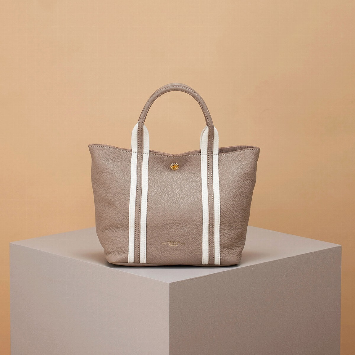 ソフトシュリンク テープコンビ ショルダー ミニ トート バッグ