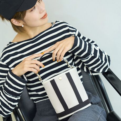 人気スタイリスト小山田早織さんコラボ】スコッチグレイン2wayバケット 