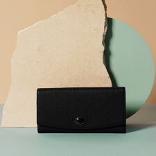 【TOPKAPI】 gemdrops ジェムドロップ ミニエンボスレザー 天然石 長財布