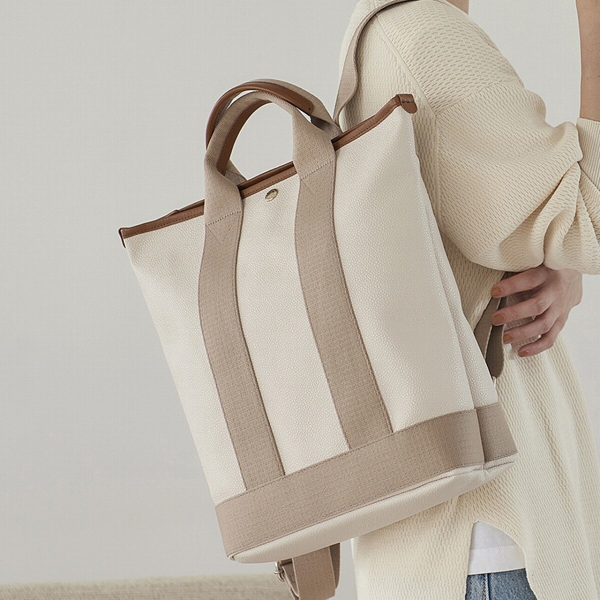 【極美品】TOPKAPI スコッチグレイン ハンドル付　A4 リュック SCOTCH GRAIN スコッチグレイン A4 トート リュック 撥水