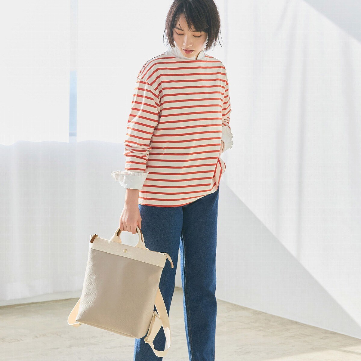 雑誌掲載】【Breath】 RIPPLE リプル ハンドル付 リュック【雨