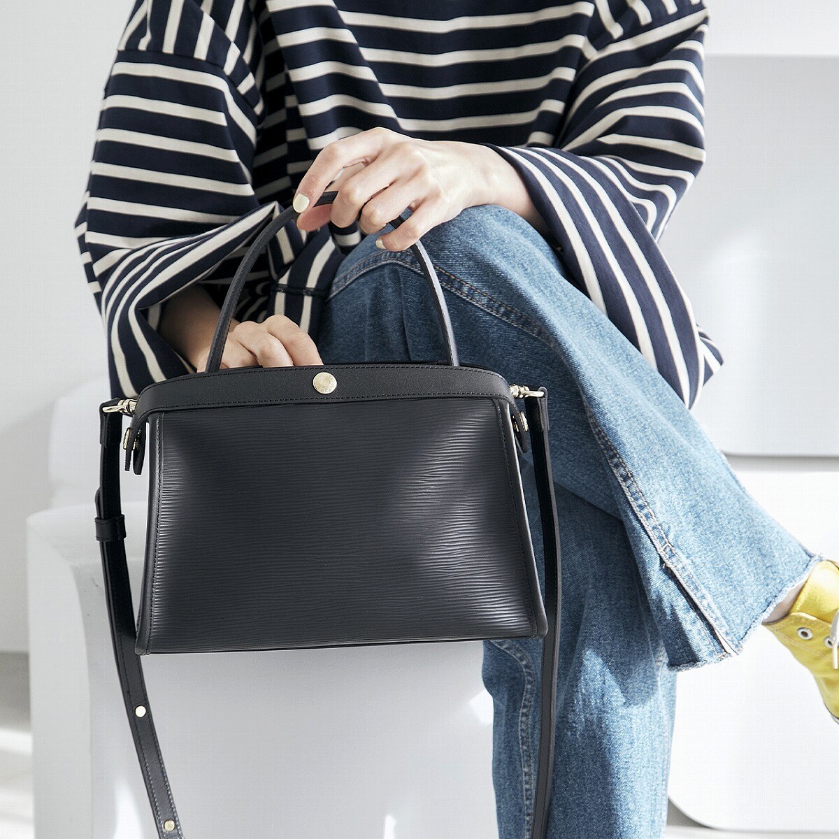 Breath TOPKAPI リプル ショルダー付き ワンハンドル バッグ