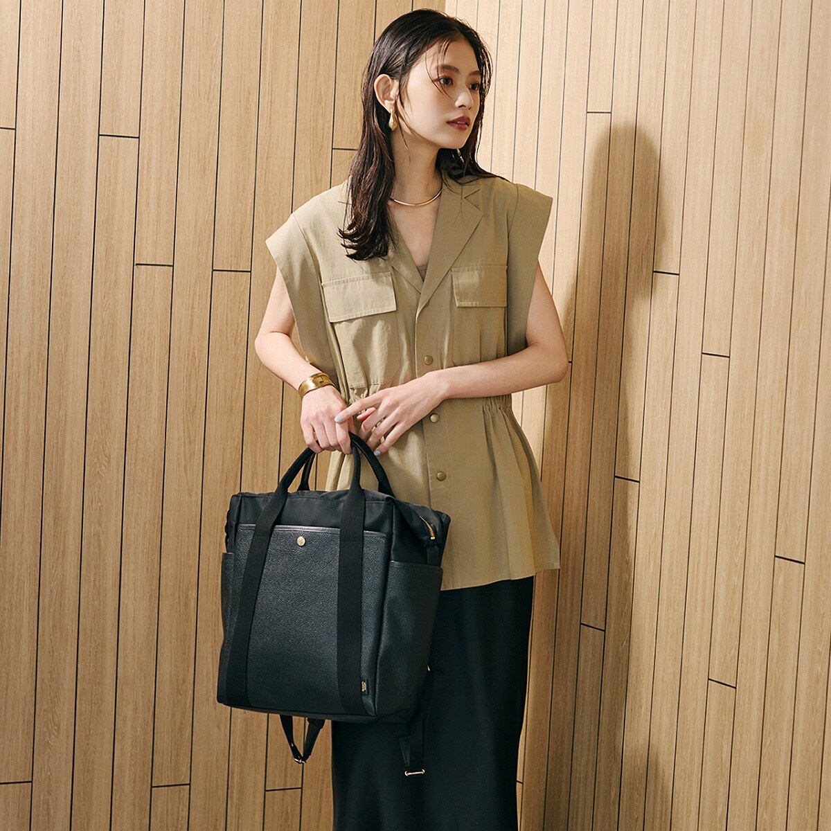 【極美品】トプカピ藤本美貴コラボコッチグレイン2wayリュック マザーズ バッグ TOPKAPI(トプカピ)の【Breath TOPKAPI】【TOPKAPI × 藤本美貴さん