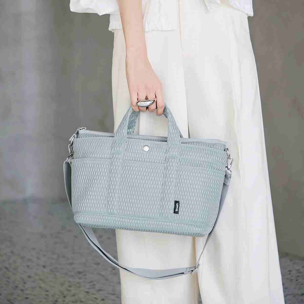 Breath TOPKAPI】ポリメッシュ ショルダー付き トートバッグ