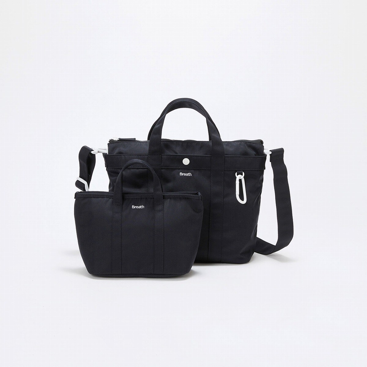 TREASURE TOPKAPI】コンビチェーン ギャザー ナイロン トートバッグ