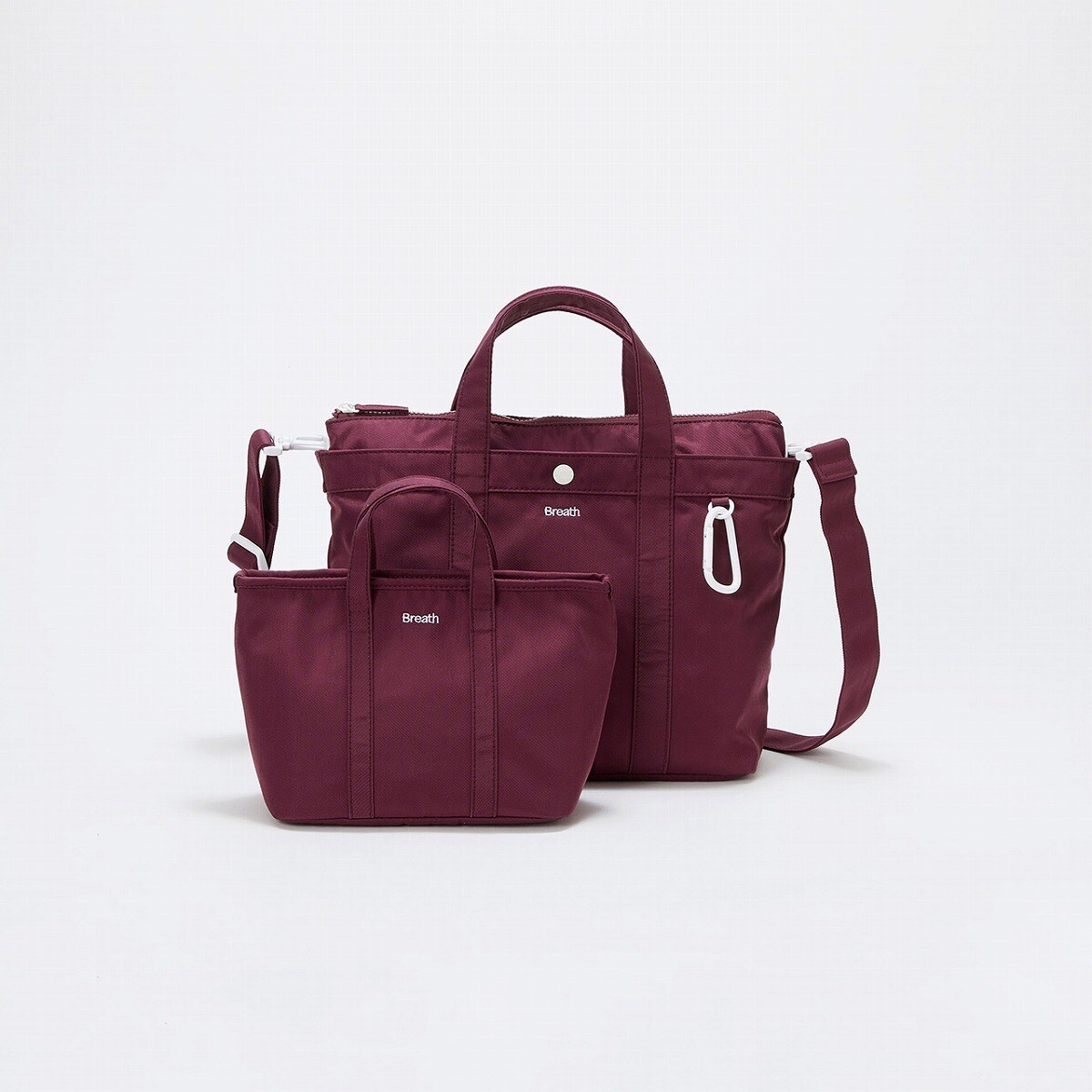 TREASURE TOPKAPI】コンビチェーン ギャザー ナイロン トートバッグ