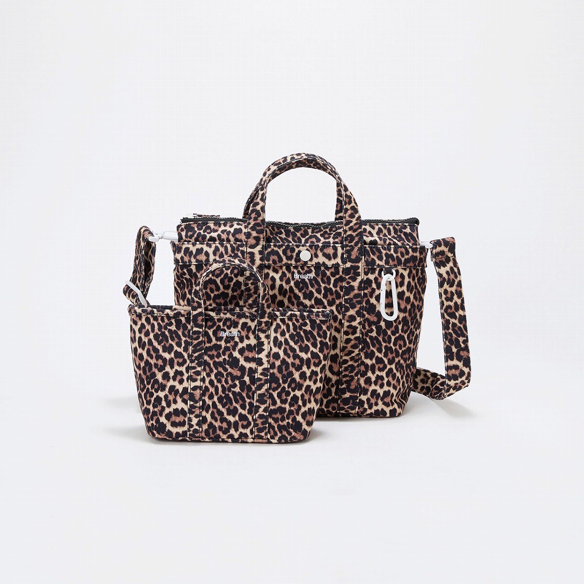 TREASURE TOPKAPI】コンビチェーン ギャザー ナイロン トートバッグ