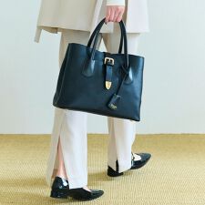 トプカピ(TOPKAPI)の【Breath TOPKAPI】RIPPLE リプル バックル ショルダー付き B5 トートバッグ