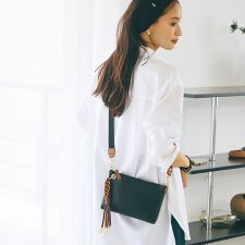【Breath TOPKAPI】RIPPLE リプル コードチャーム付き ミニ ショルダーバッグ