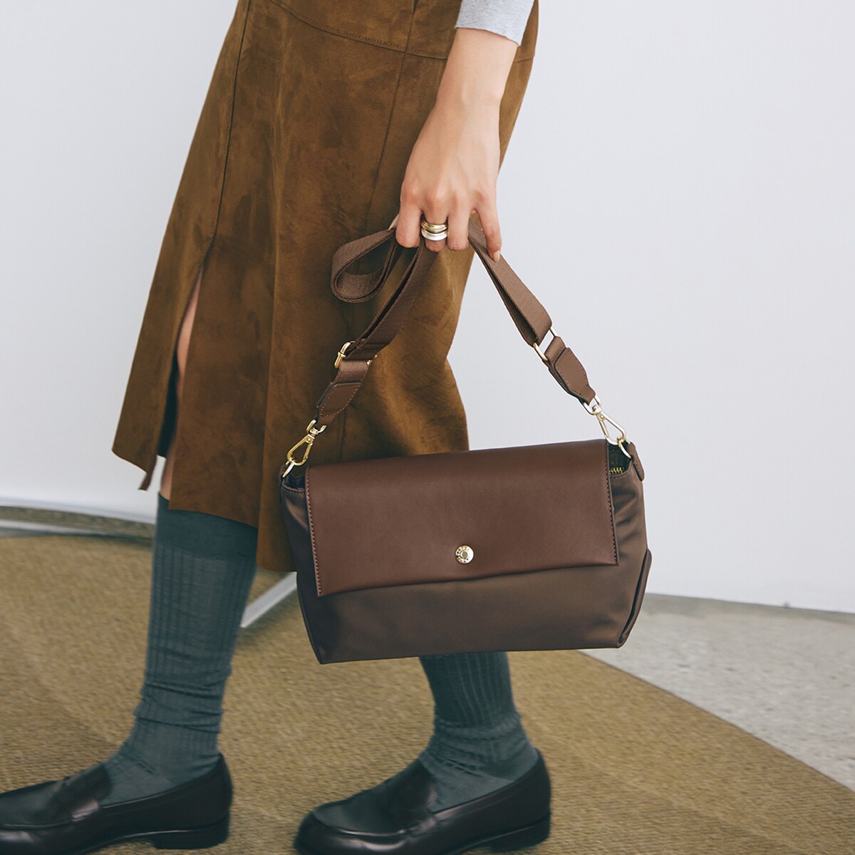 Breath TOPKAPI sis】ナイロン 舟形 ショルダーバッグ 軽量 RIPPLE