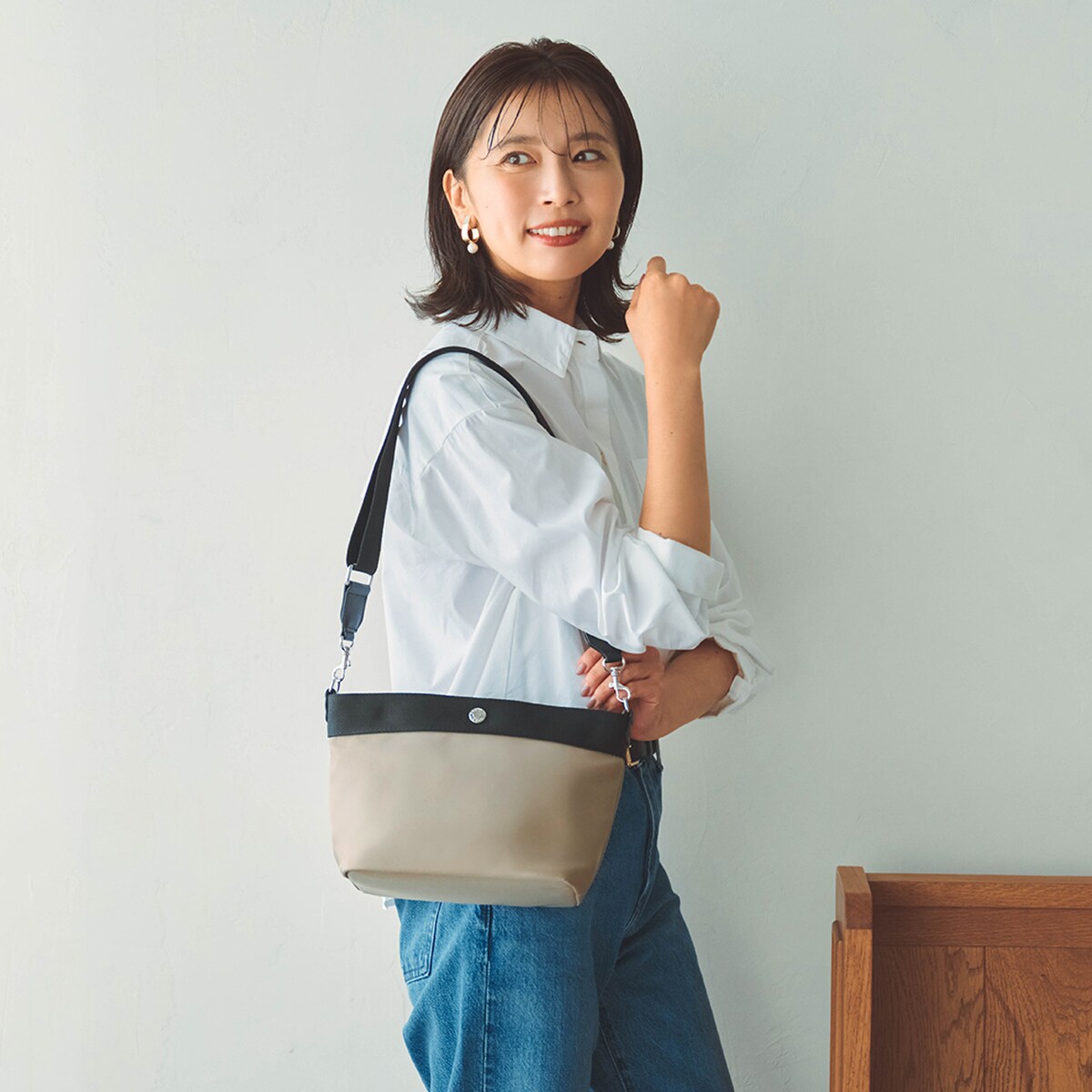 Breath TOPKAPI sis】ナイロン 舟形 ショルダーバッグ 軽量 RIPPLE