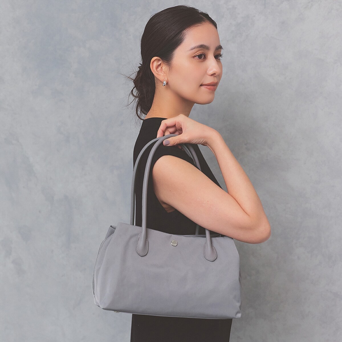 Breath TOPKAPI】ナイロン ボストン ミニ トートバッグ 軽量 肩掛け 大