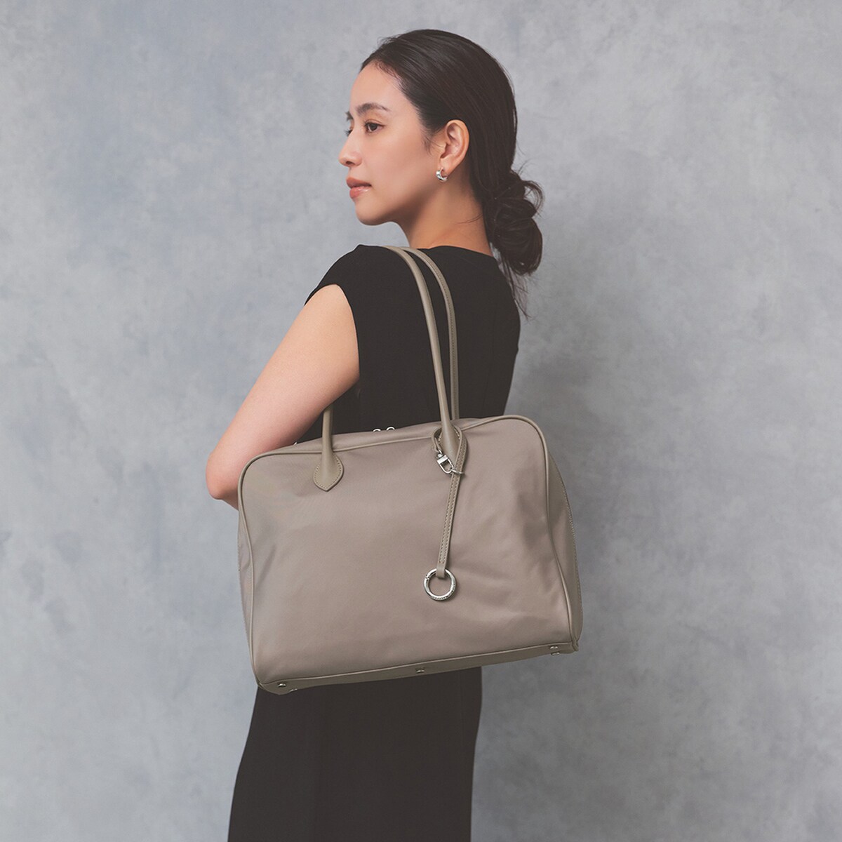 Breath TOPKAPI】PRIM ナイロン ボストン トートバッグ チャーム付 A4