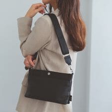 【Breath TOPKAPI】LINEA リネア レザーコンビ スワローマチ ショルダーバッグ