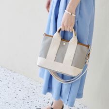 スコッチグレイン ネオレザー ミニ トート バッグ ショルダー付き S【雨 キズ にも強い】 | トプカピ(TOPKAPI)