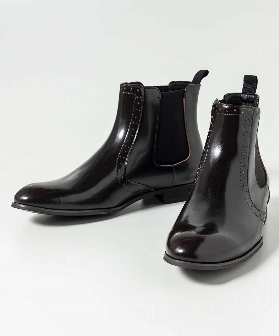 直営店・WEB限定】 AKM Contemporary サイドゴアレザーシューズ