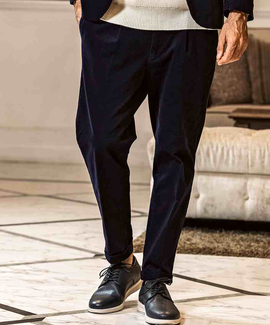 エイケイエム コンテンポラリー（AKMContemporary）/AKM Contemporary ウールブレンドスラックス 【WEB/直営店限定】 AKM Contemporary ウールブレンドスラックス 【WEB/直営店限定