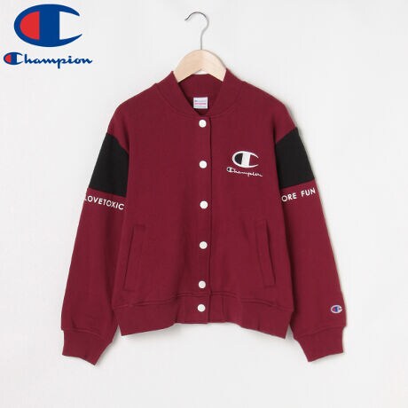Championコラボ 裏起毛 配色切り替えカットスタジャン ラブトキシック Lovetoxic 8303221 ファッション通販 マルイウェブチャネル
