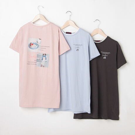 バックフォト半袖tシャツワンピース ラブトキシック Lovetoxic ファッション通販 マルイウェブチャネル