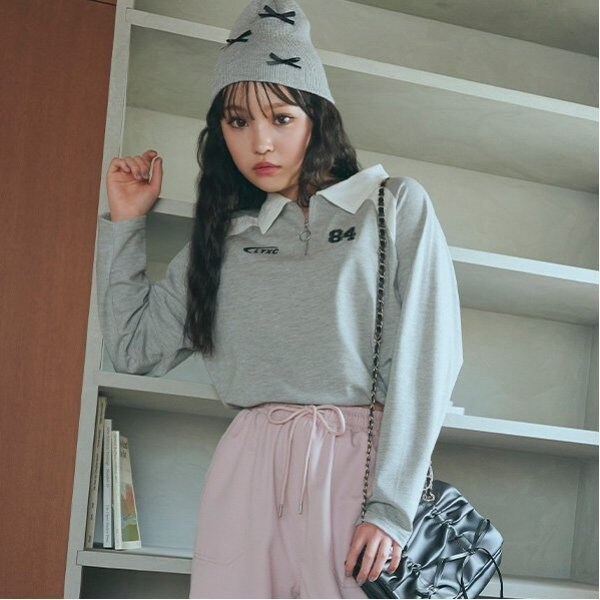 たろぽ様 LTXC】ハーフジップドロスト長袖Tシャツ | ラブトキシック