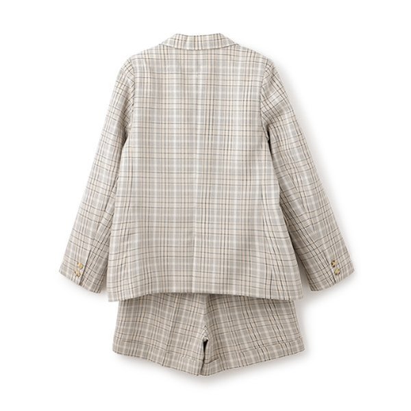 卒服】エンブレムつきジャケットショートパンツセットアップ