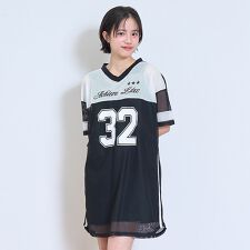冷感インナーつきメッシュワンピ